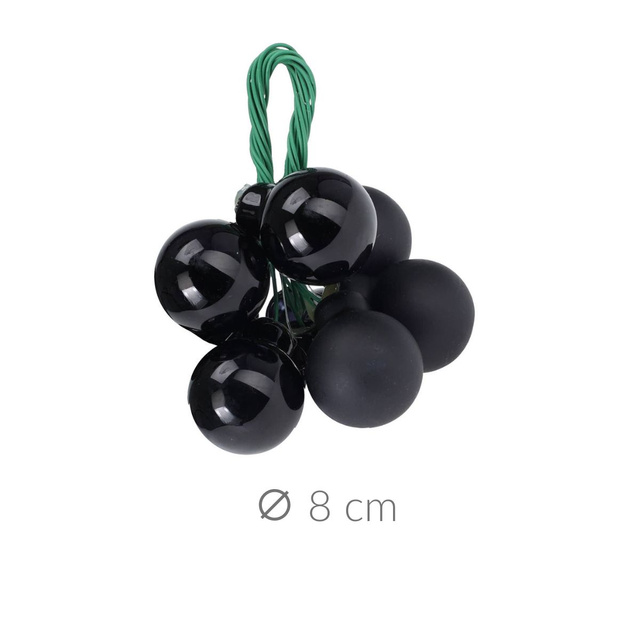 Decoratiune de Craciun cu globulete, 6 bucati