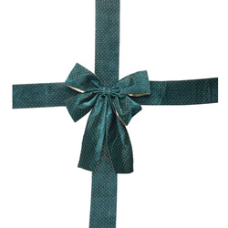 Decorațiune de Crăciun pentru ușă, fundă, 33 x 42 cm