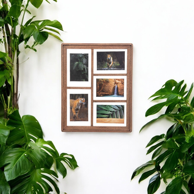 Rama foto ELIOTT pentru 5 fotografii, rama din lemn