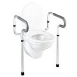 Bara sprijin toaleta Wenko, Aluminiu, Argintiu