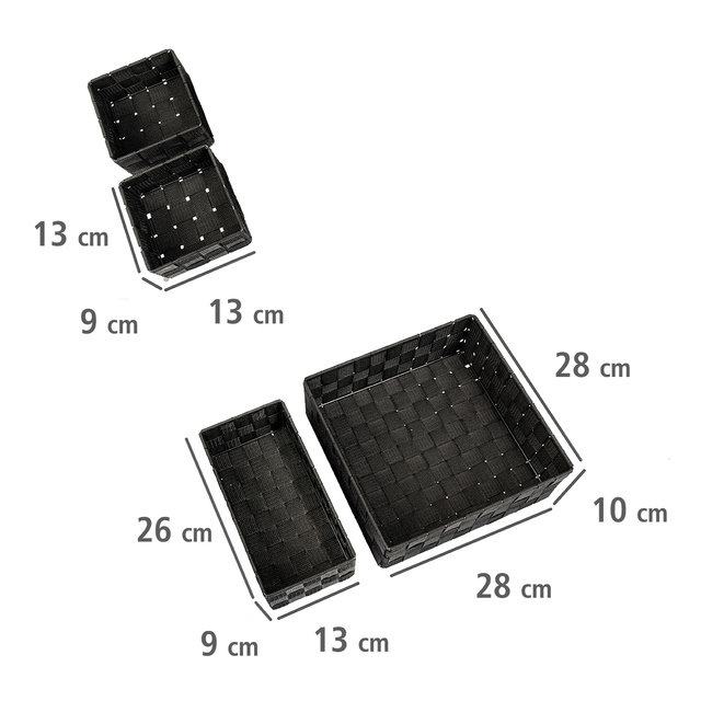 Set cosuri baie ADRIA, 4 bucati, WENKO