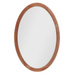 Oglindă ovală cu ramă din lemn RUNO, 40 x 60 cm