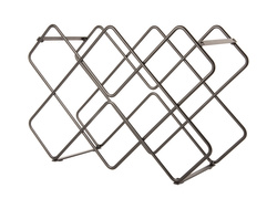 Suport de vin metalic DIAMONDS, 40,5 x 27,5 x 15,5 cm