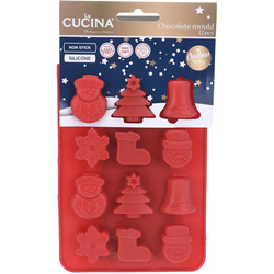 Formă pentru ciocolată, matriță pentru praline, motive de Crăciun, silicon