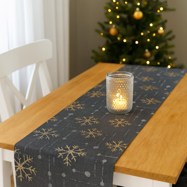 Individual de Crăciun, bumbac, 28 x 27 cm