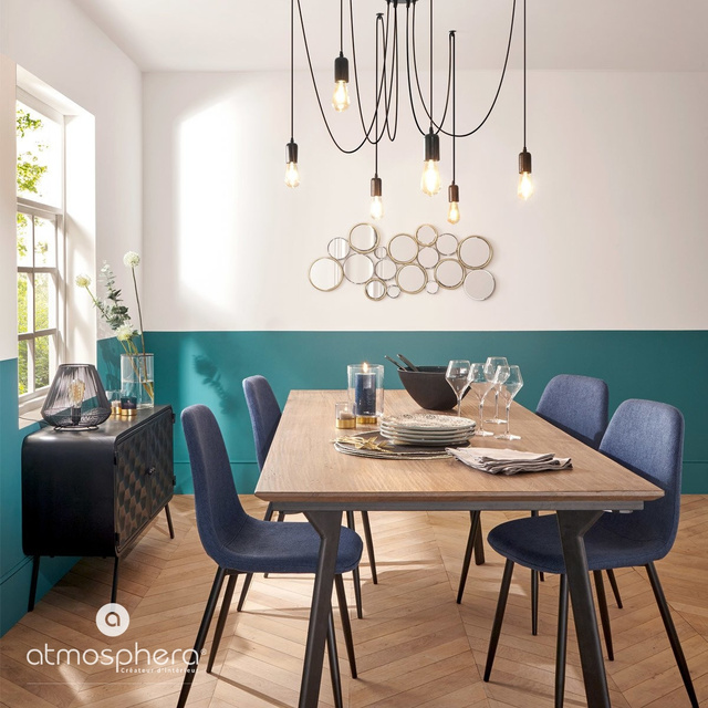 Lustra suspendata UDELL 6 becuri decorative, metal