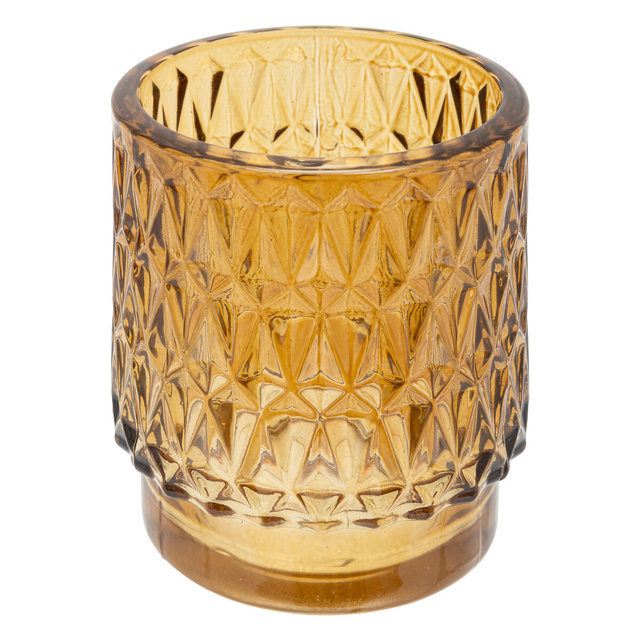 Suport de lumanare din sticla OUDY, 3 lumanari incluse