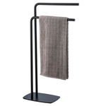 Suport pentru prosoape cu 2 bare, negru, IRIA, WENKO