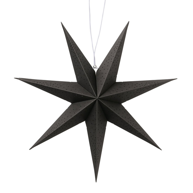 Stea decorativă din bambus pentru fereastră, KASSINA, Ø 40 cm, negru