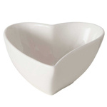 Bol in forma de  inimă Linora, alb