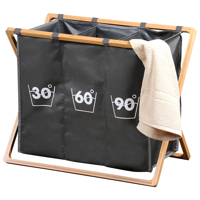 Cos de rufe cu trei compartimente, pe cadru, Kesper