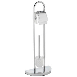 Suport pentru hârtie igienică și perie de toaletă, COSENZA - 2 în 1, WENKO