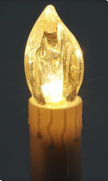 Lumânare decorativă, 50 LED, intern, 14 cm