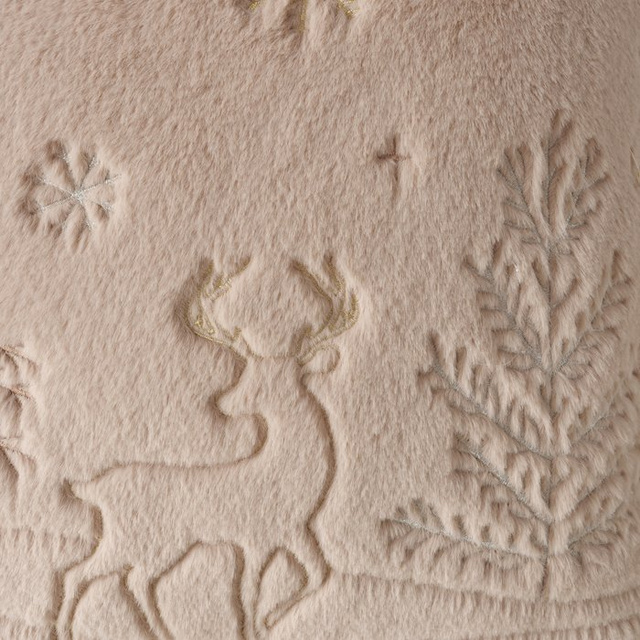 Perna pufoasă cu model brodat HOPE, 45 x 45 cm