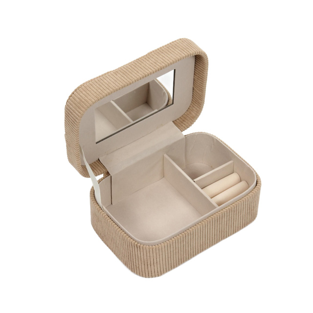 Cutie mica pentru bijuterii, catifea, 19 x 13,5 x 8 cm