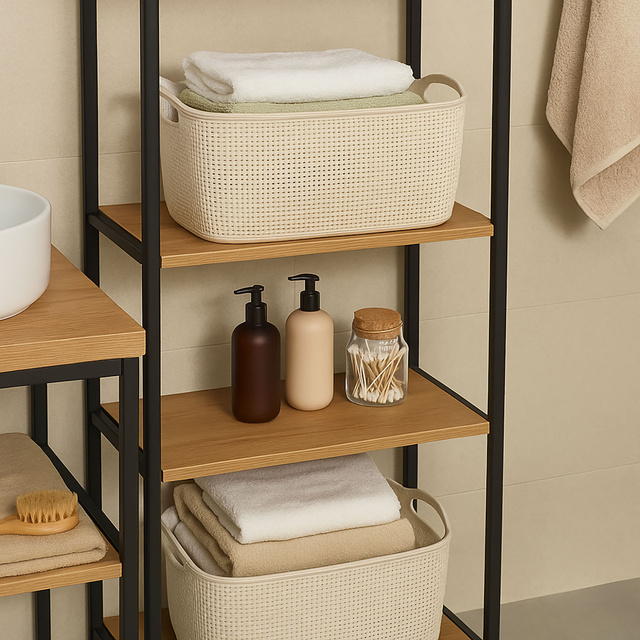 Coș de organizare din plastic, 30 x 19,5 x 17 cm