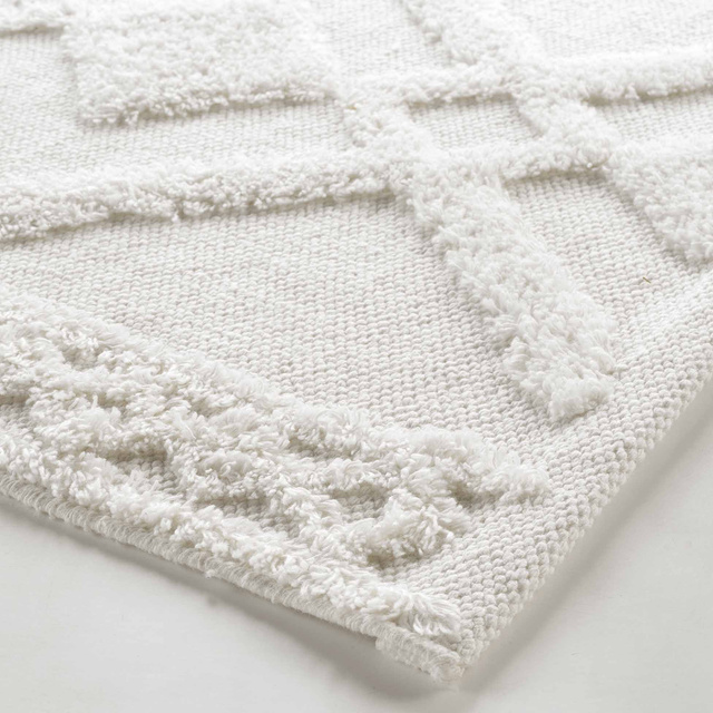 Covor de baie GLADIS, 100% bumbac, ecru, 50 x 80 cm
