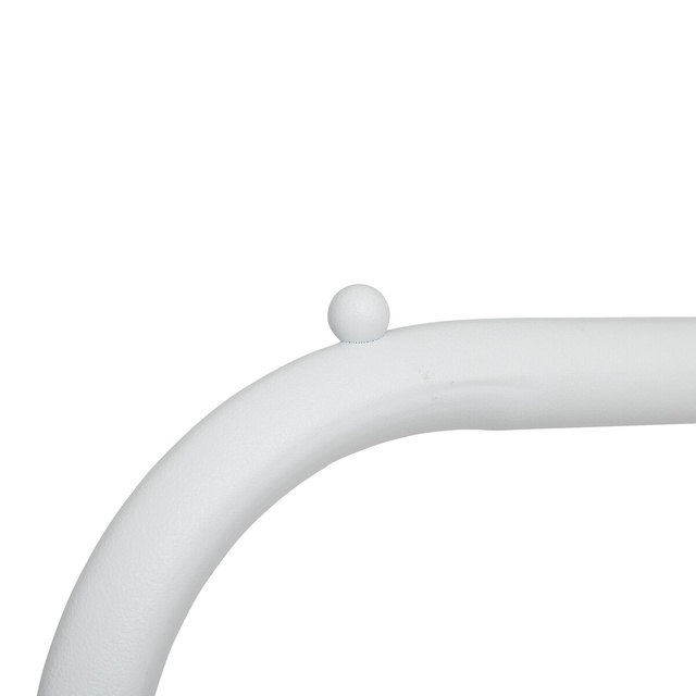 Suport de haine din metal alb cu cârlige