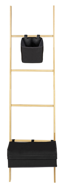 Suport pentru prosoape, 2 compartimente, bambus, Ecori, WENKO