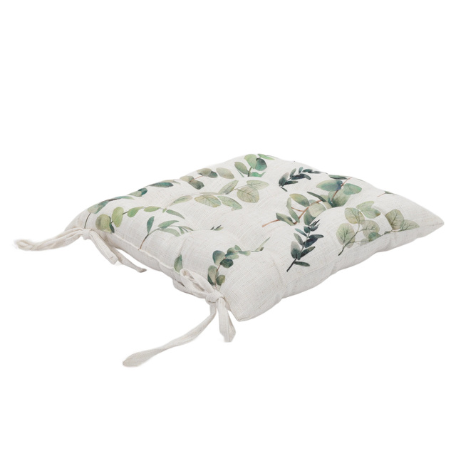 Perna de scaun cu model de plante, 40 x 40 cm