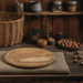 Farfurie decorativa din lemn de tec, Ø 40 cm