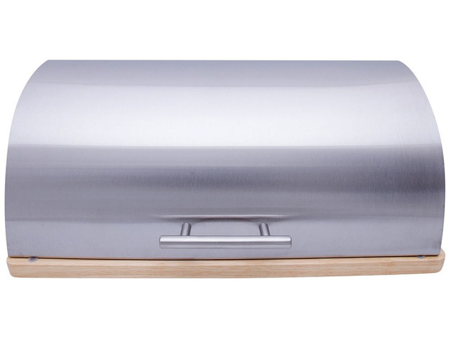 Cutie de pâine metalică pe bază de lemn, ZELLER, albă