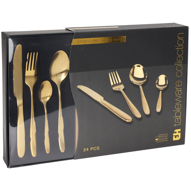 Set tacâmuri din aur pentru 6 persoane