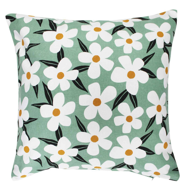 Fata de perna din bumbac cu imprimeu decorativ DARCY, 40 x 40 cm