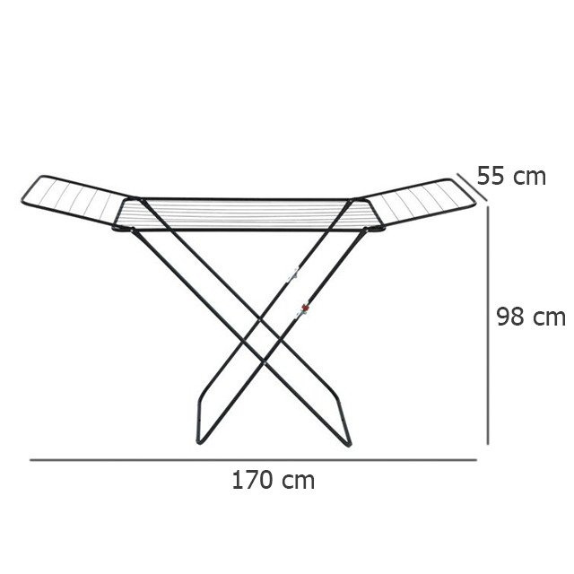 Uscător de haine CHAMPION, negru, WENKO