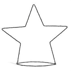 Figurina simplă din sârmă cu decor LED, 34 cm