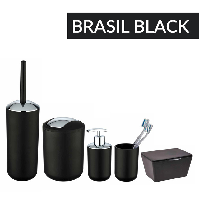 Dispenser de săpun BRASIL, 320 ml, WENKO, negru