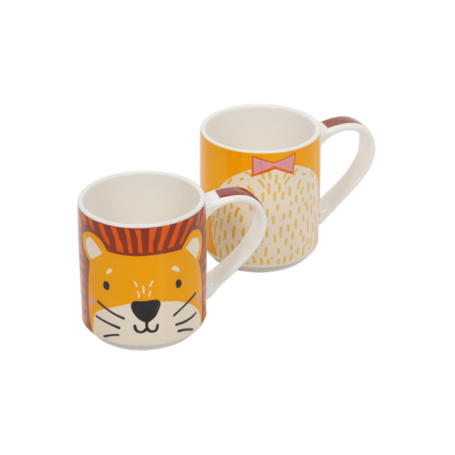 Set cadou: 2 căni din porțelan pentru copii, 2 x 265 ml