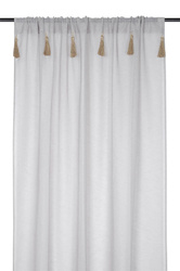 Perdea IBIZA cu ciucuri decorativi, 140 x 260 cm