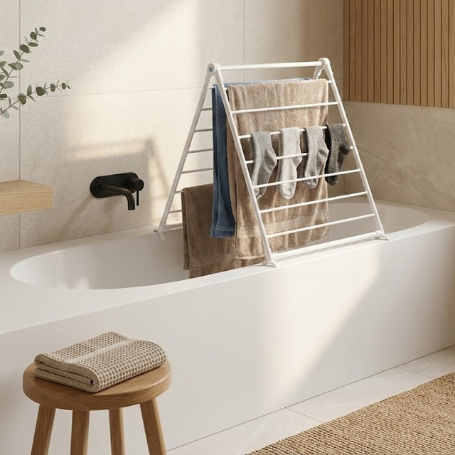 Uscător de rufe pentru baie, pentru cadă, 70 x 79 cm, MALO