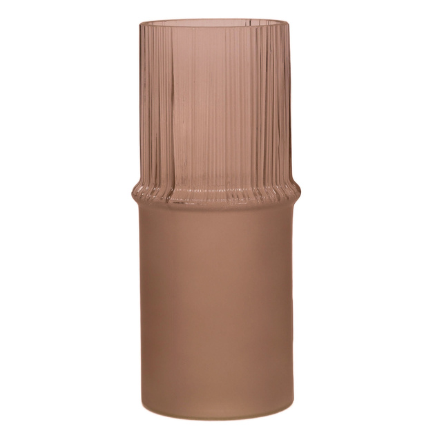 Vază din sticlă tub MATTE, Ø 10,8 x 25 cm