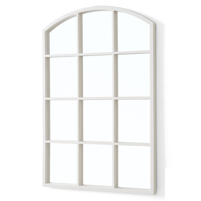 Oglindă într-un cadru de fereastră cu arc, 76 × 52 cm