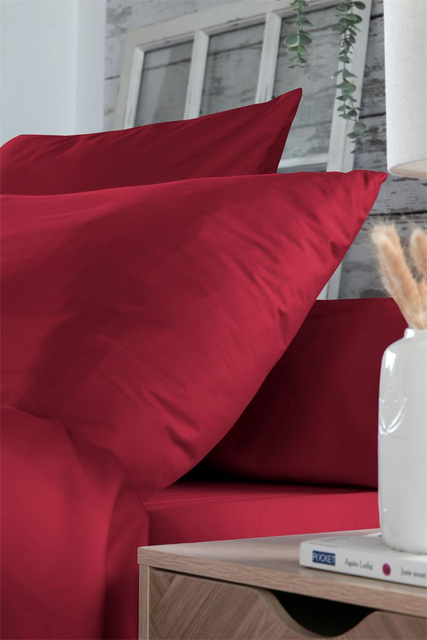 Cearceaf de îmbrăcăminte din bumbac, roșu, ELYSEE