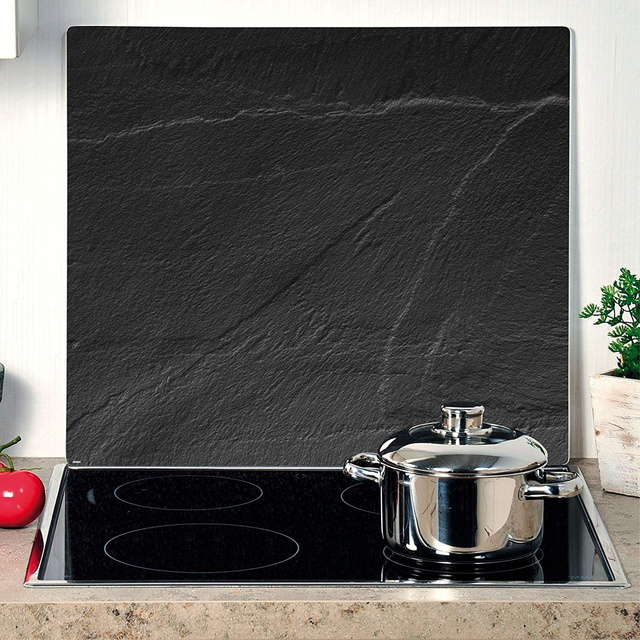 Placa de protectie din sticla pentru aragaz SLATE - 56x50 cm, KESPER