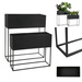 Jardiniere metalice lungi TINO, 2 suporturi