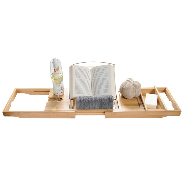 Masuta cada bambus, latime reglabila 70 - 105 cm, Kesper