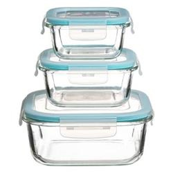 Caserole pentru alimente, 3 bucati, cu capac