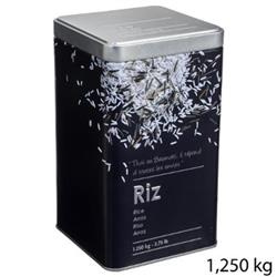 Recipient de orez, 1,25 kg, metal, negru