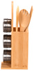 Set de accesorii de bucătărie, bambus, 7 elemente