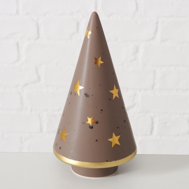 Figurina brad din piatră naturală LAMORA, 16 cm