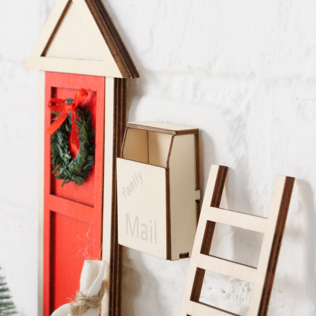 Ușa elfului DIY, decor pentru perete, 17 cm