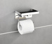 Suport pentru hârtie igienică cu raft pentru șervețele umede - 2 în 1, WENKO