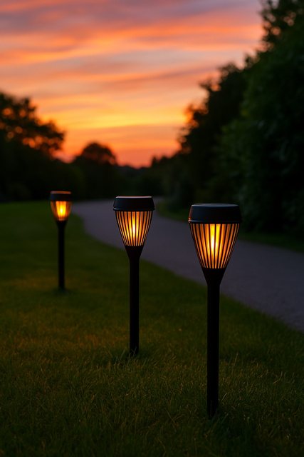 Lampă solară cu priză, 43 cm