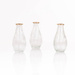 Set 3 vaze din sticla, 14 cm