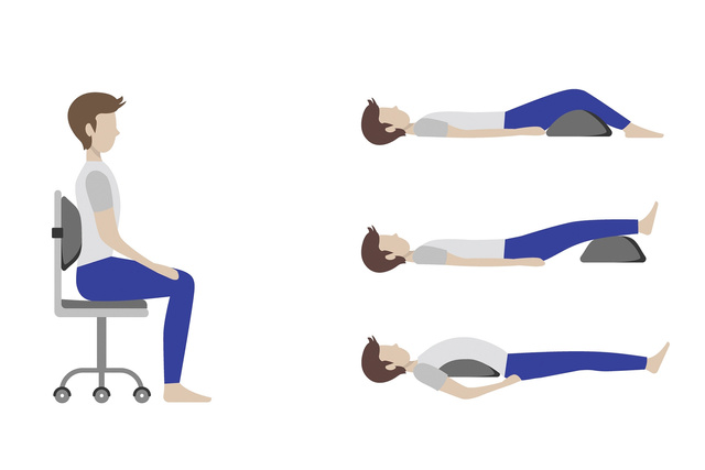 Pernă de spătar pentru scaun de birou, cu inserție de răcire