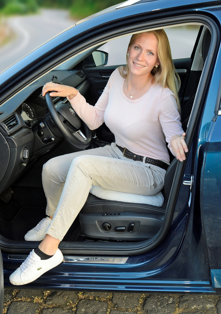 Pernă auto, rotativă, cu două huse